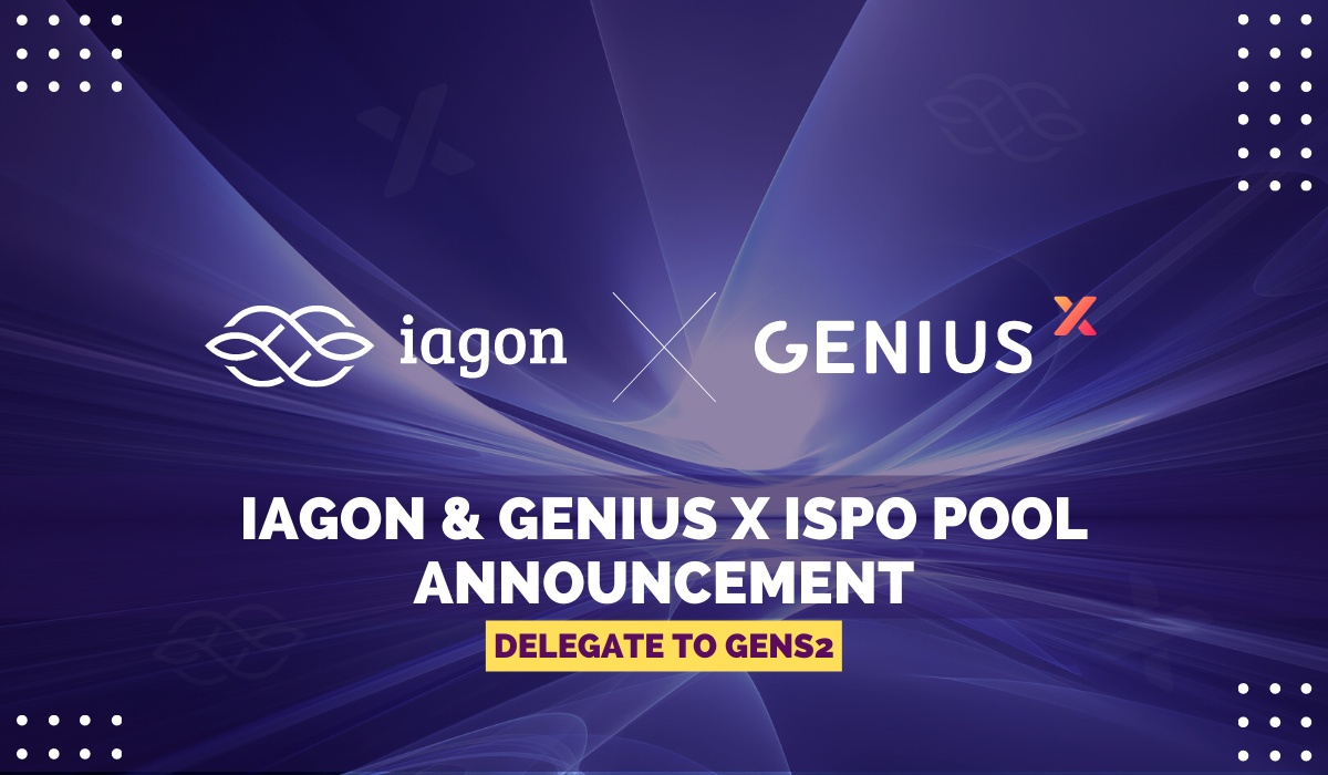 Iagon & Genius X ISPO pool announcement